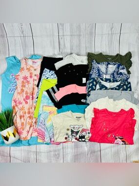 Girls Size 8 Huge Bundle 20 pcs Sanrio Star Wars Harry Potter Tees Summer
